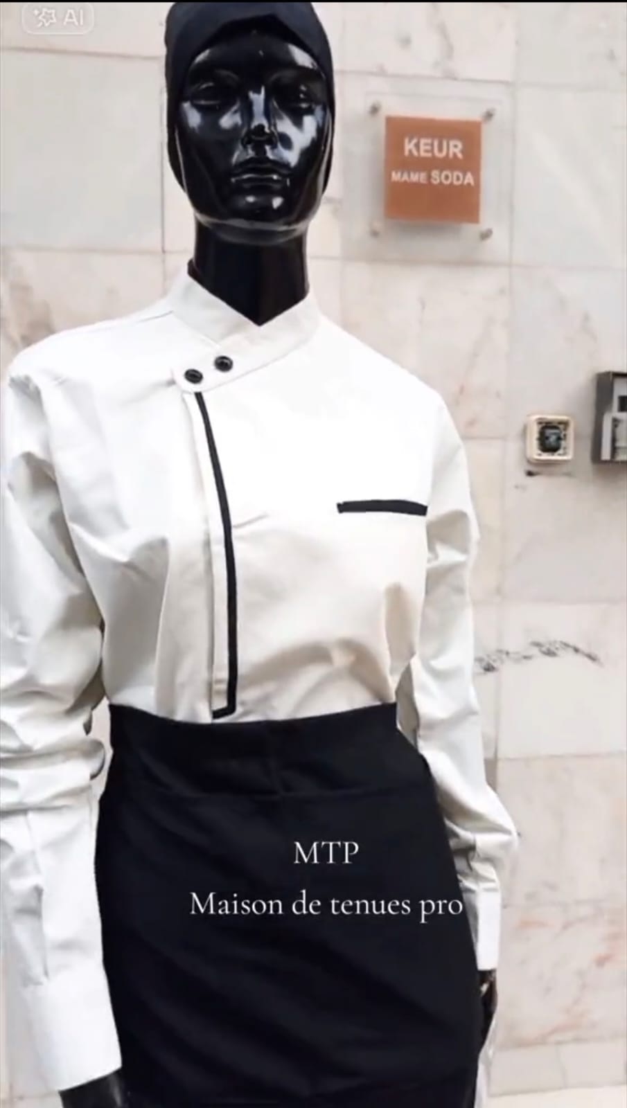 Veste de Chef "Néo-Classique"