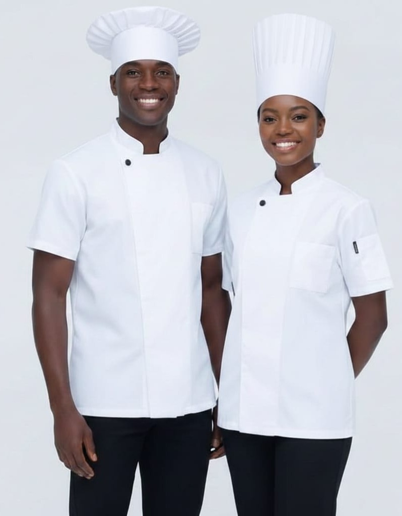 Ensemble Duo Chef "Blanc Optique"
