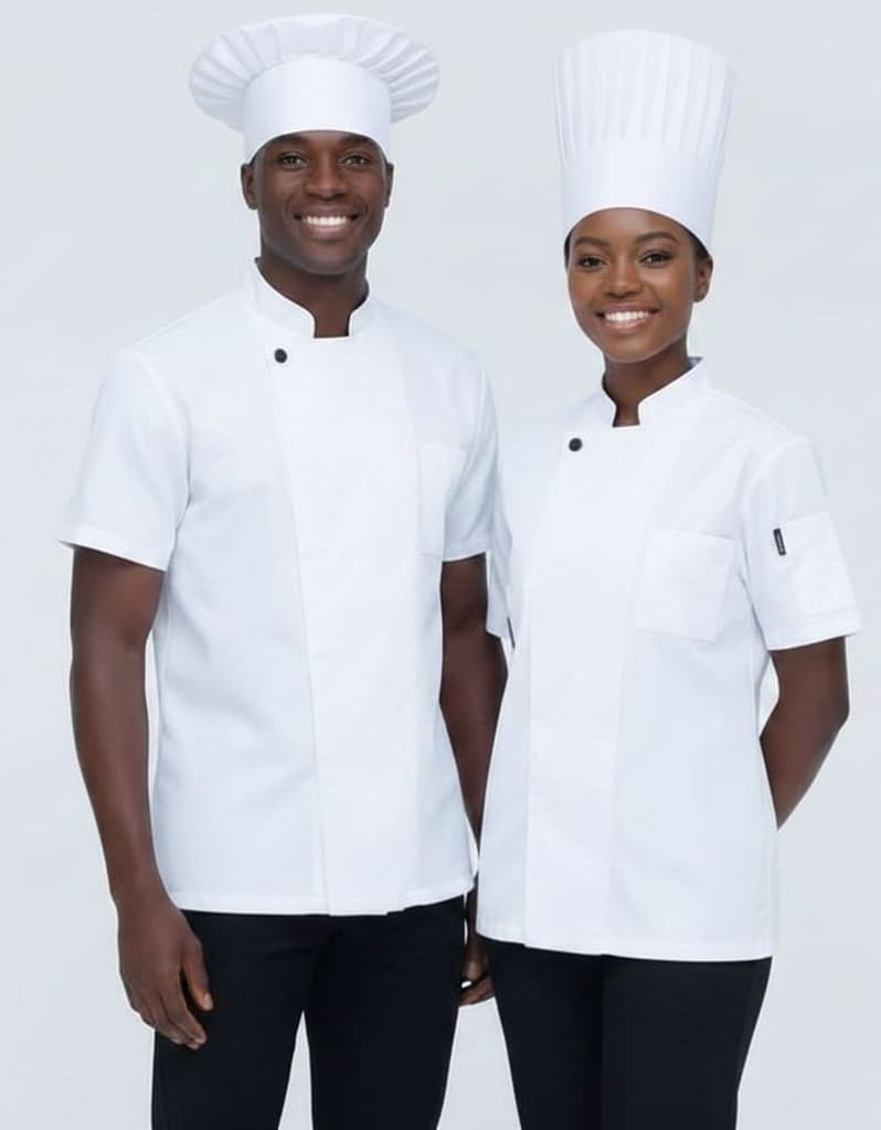 Ensemble Duo Chef "Blanc Optique"