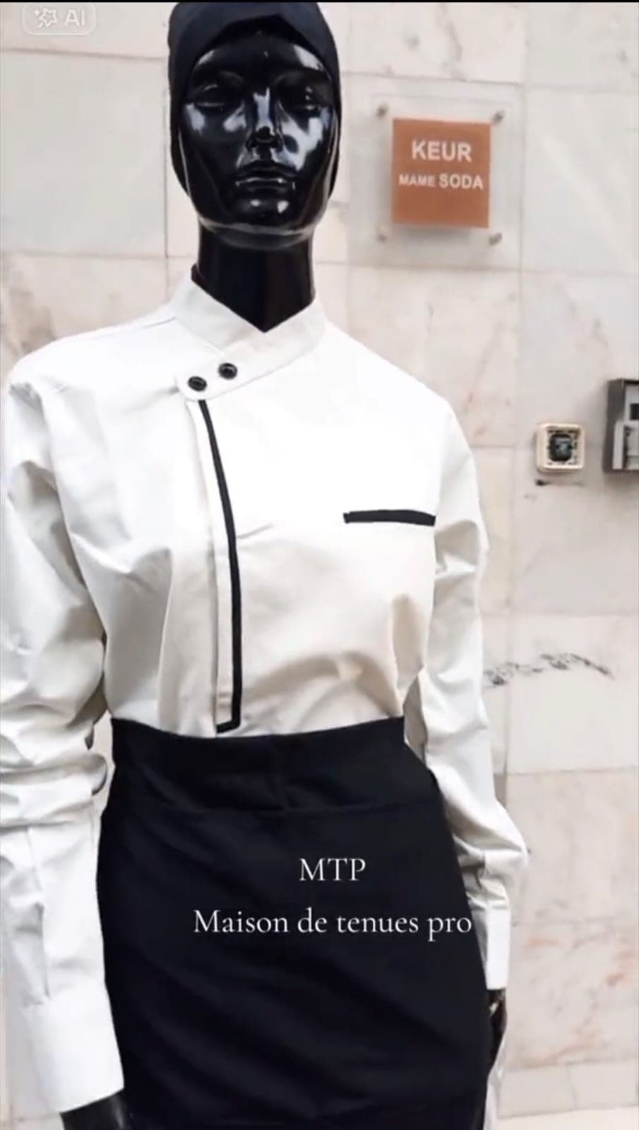 Veste de Chef "Néo-Classique"