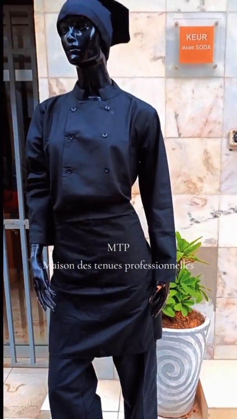 Ensemble Chef Complet "Noir Absolu"