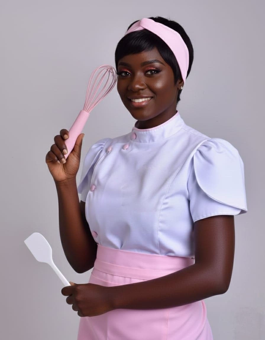 Ensemble Chef "Éclat de Rose"