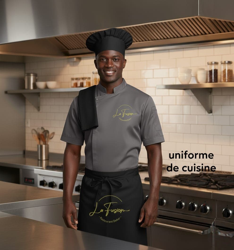 Ensemble Chef "Gris Anthracite & Signature"