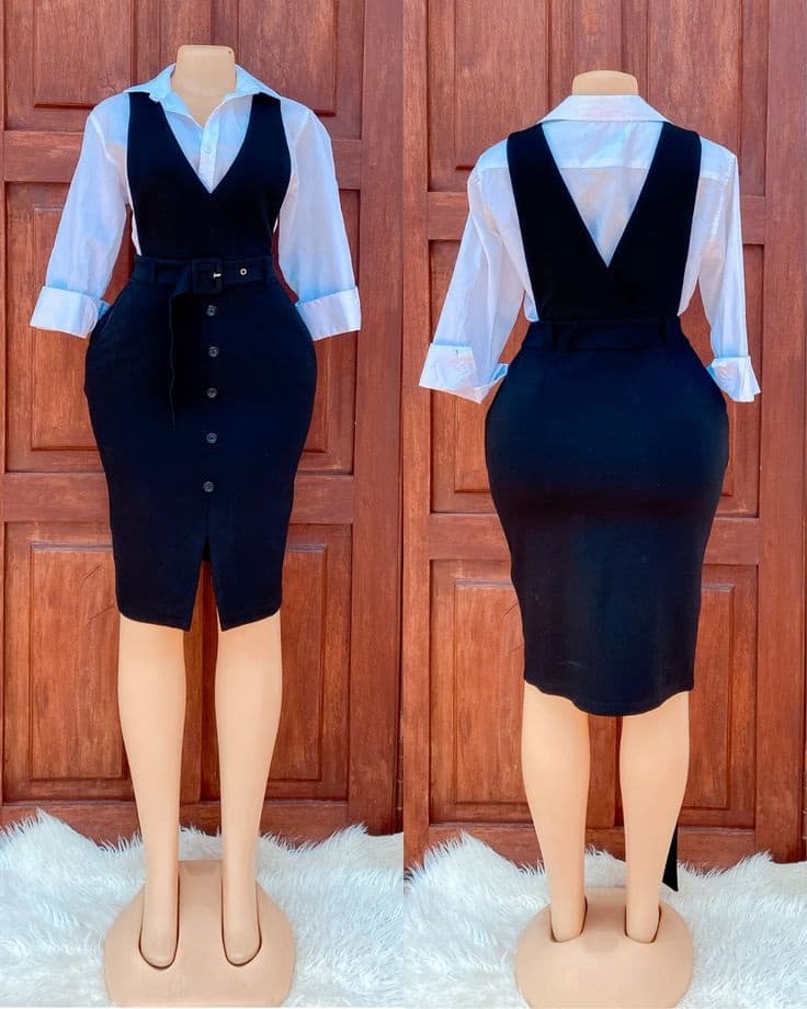 Uniforme "Élégance Azur & Neige"